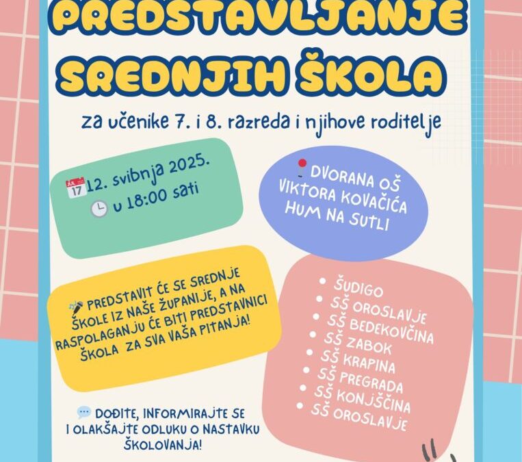 Predstavljanje srednjih škola