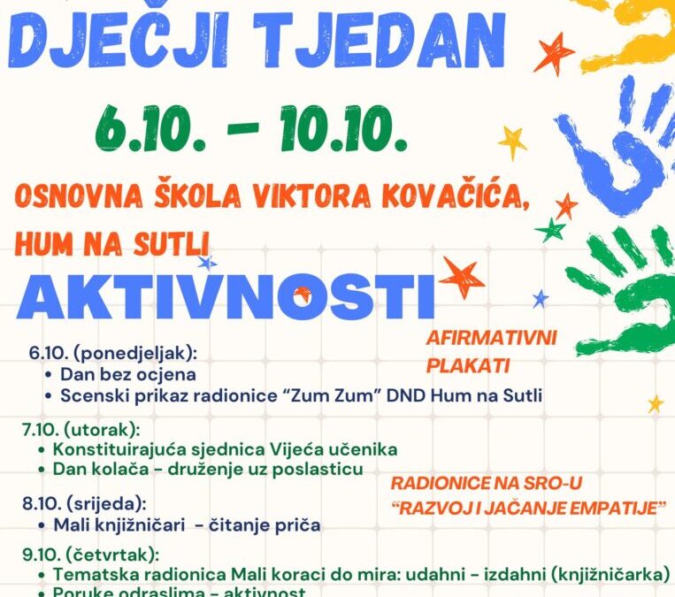 Dječji tjedan u našoj školi