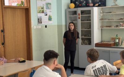Učenici literarno – recitatorske i dramske grupe na radionici “Tajni govor tijela”