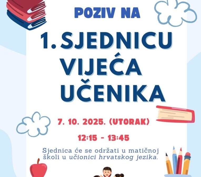 Konstituirajuća sjednica Vijeća učenika