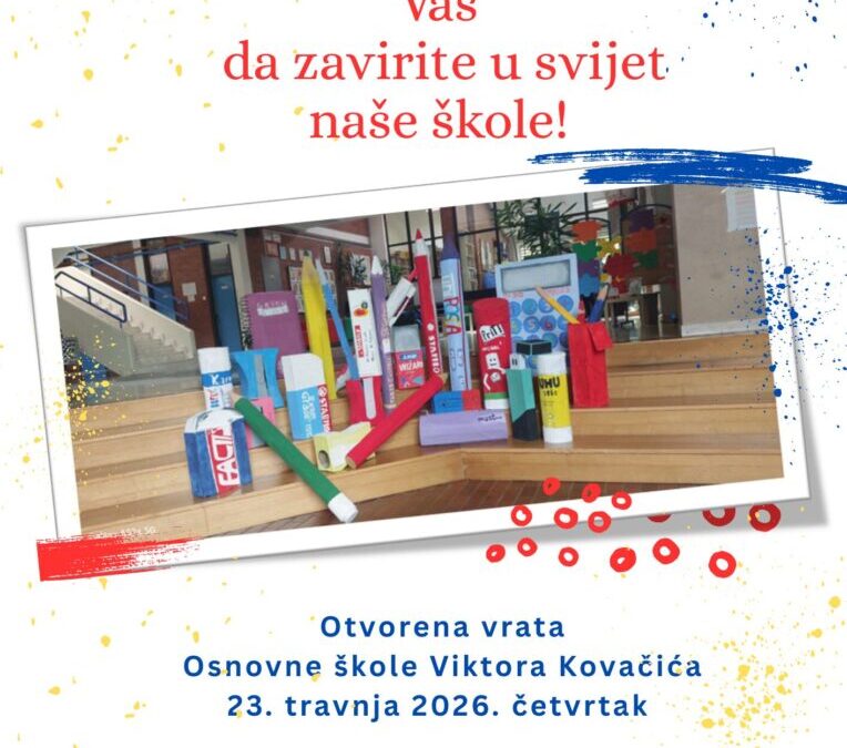 POZIVNICA – OTVORENA VRATA ŠKOLE