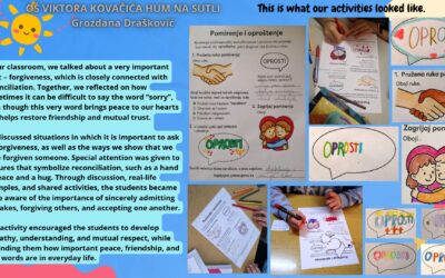 Razvijamo odgovornost, pomaganje i opraštanje u sklopu eTwinning projekta Growing in virtues – together through values/Rastimo u vrlinama