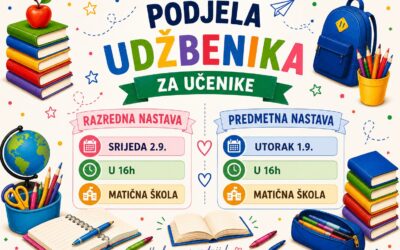 OBAVIJEST O PODJELI UDŽBENIKA